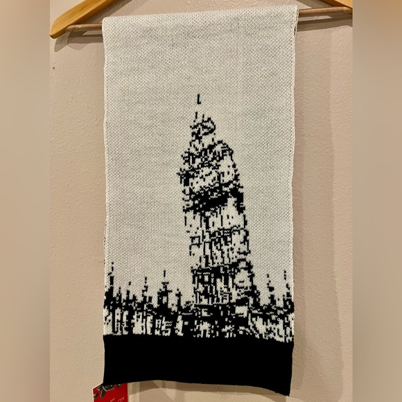 NWT Thakoon x Kohls DesigNation Collab Iconic Big Ben Winter Scarf London - Picture 2 of 10